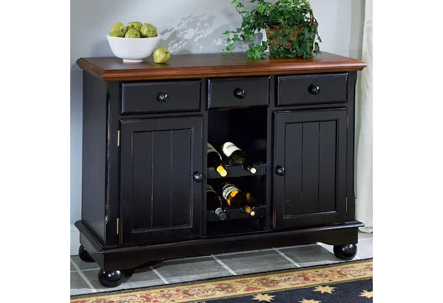 British Isles Dining Room Server by AAmerica at Esprit Decor Home Furnishings